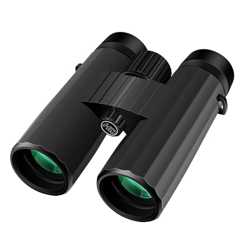 Herwicm 10x42 Binoculars, Outdoor and Bird-Watching Binoculars, Full Multilayer Coating with BaK-4 Prism, for Bird-Watching Cruise Trips Binoculars for Adults