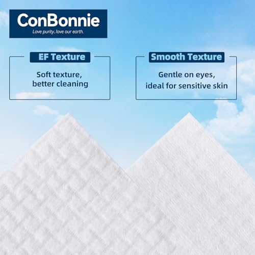 Clean Face Towels XL, 10"¡¿12" Biobased Facial Towels, Disposable Face Towelette, Makeup Remover Dry Wipes, Extra Thick and Soft for Skin Care, Clean Skin, 50 Count (1 Pack)