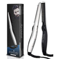 DDONG Quick Electric Heated Beard Straightener, Travel Portable Styling Iron for Men