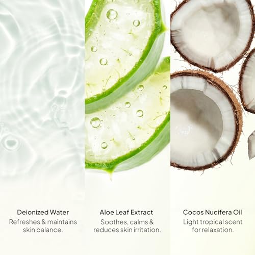 COBA'S DAUGHTER 99% Pure Aloe for Sunburn Relief & After Sun Recovery | Coconut Scented Aloe Vera Gel | Organic Aloe Vera Gel for Face & Body - Hair Hydration & Cooling Lotion (10.6 Oz)