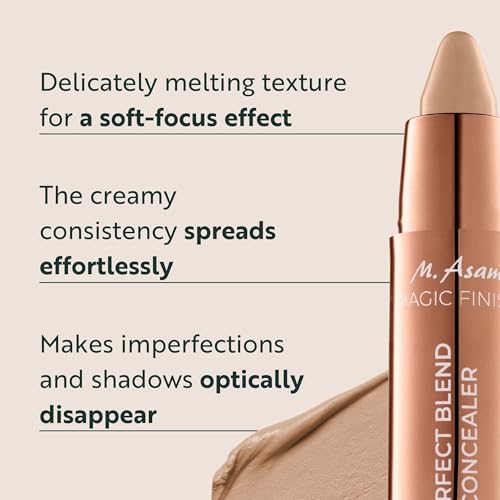 M. Asam MAGIC FINISH Perfect Blend Concealer Nude (3 g) - concealer perfects & conceals blemishes & imperfections, make-up with adjustable coverage & instant blur effect, vegan