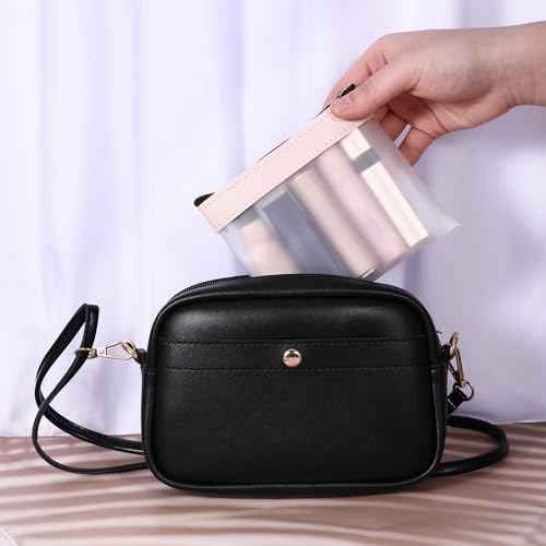 4 PCS Multicolor Strawberry Pattern Small Makeup Bag, 4.9x4.5 Inch, 4 Count, Cosmetic Bags, Zipper Closure, Female, Synthetic, Pouch