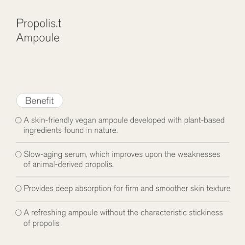 Urbanand Propolis.T Ampoule, Vegan Korean Facial Serum with Vegan Propolis, for Dry and Sagging Skin (50ml / 1.69 fl. oz.), Korean Skin Care