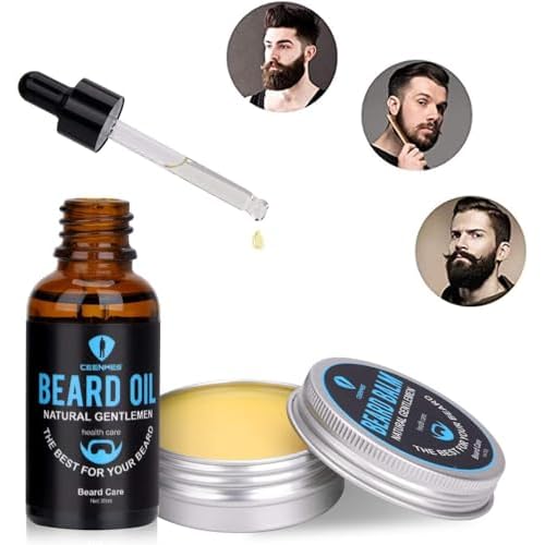 Beard Grooming Kit,Beard Kit with Beard Oil,Beard Growth Serum,Beard Wash, Beard Balm,Beard Brush, Beard Comb, Beard & Mustache Scissors Beard Growth Kit Unique Gifts for Men