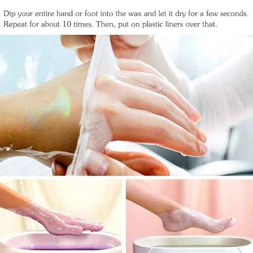 Toyar Paraffin Wax Refills, 12 Pack Peach Scented Paraffin Wax Beads Blocks for Paraffin Bath, Paraffin Wax Machine Refills for Hand Feet Dry Skin,Rrelieves muscle fatigue, Hydration and nourish