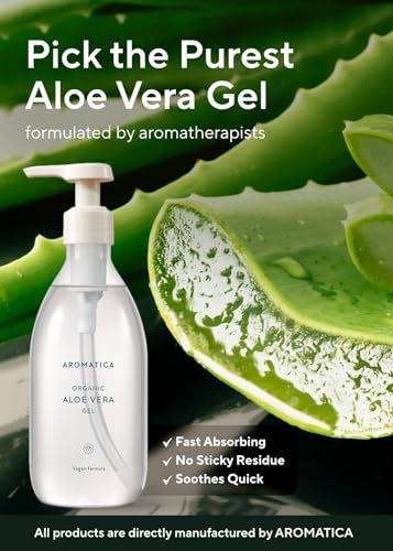 AROMATICA Organic Aloe Vera Gel 300ml | Sunburn Relief & Aftercare