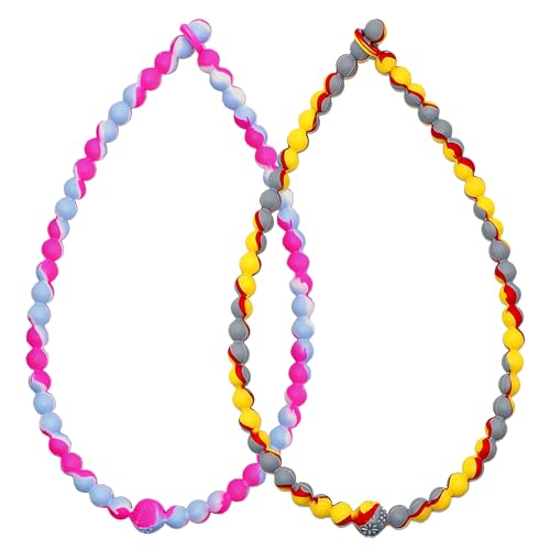 Silicone Chew Necklaces for Babies & Adults - 2 Pack Sensory Fidget Toys