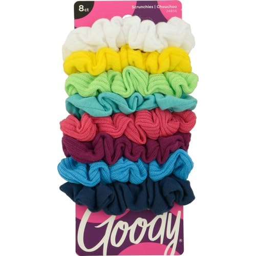 Goody Women's Ouchless Jersey Variety Scrunchies, 8 Count