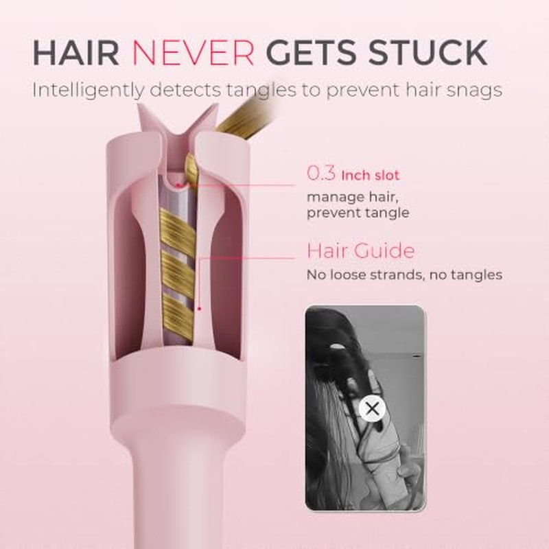 TYMO CURLPRO Automatic Curling Iron - 1 Inch Rotating Wand