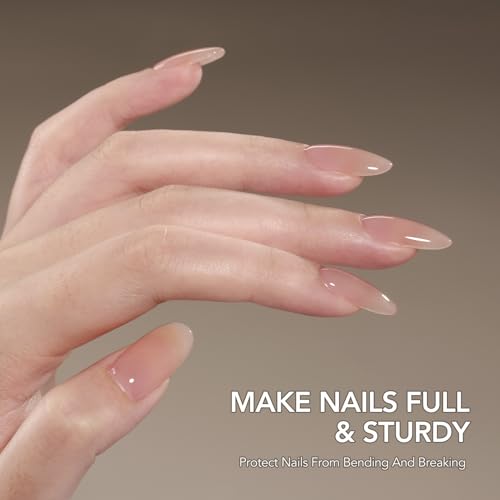 GAOY Clear Builder Gel for Nails 30ml - Low Heat UV/LED Nail Strengthener