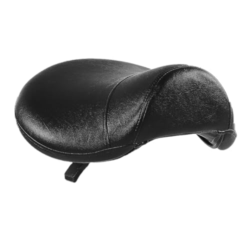 Antlu Saddle Stool Chair Seat Replacement, Saddle Seat Cushion for Round Rolling Medical Salon Stool Chair (Black)
