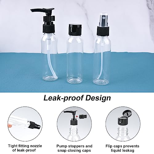 Cosywell TSA Approved Travel Toiletry Bottles Set, 20 Pack