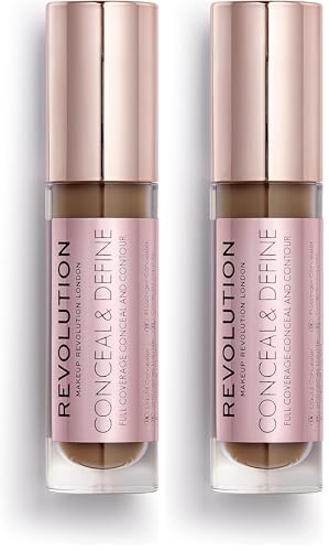 Revolution Conceal & Define Concealer C16 Dark Skin