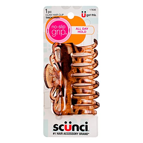 Scunci No Slip Crown Clip for Thick Hair 1 ea (Pack of 6)