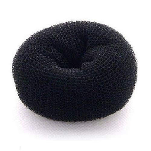 Hair Donut Bun Maker - X-Large Black Mesh Ring