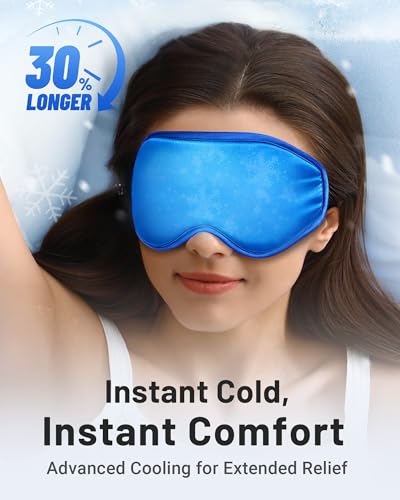 Cooling Eye Mask for Puffy Eyes & Migraines - FSA/HSA Eligible