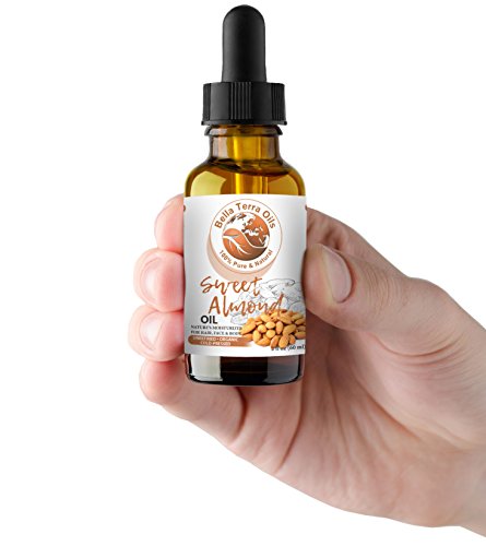 Bella Terra Oils - Organic Sweet Almond Oil 2oz - Unlock Almond's Vitamin-Enriched Goodness, Abundant in Beneficial Fatty Acids, Ultimate Skin Indulgence