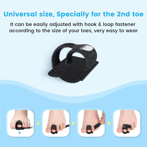 Hammer Toe Straightener for Men & Women - 2-Pack Splint Support