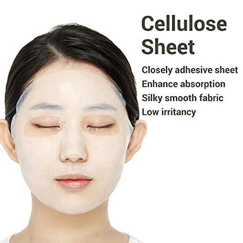 Mediheal Pepta Lifting Ampoule Mask, Pack of 15 - Peptides and Collagen Lifting Facial Mask Sheet, Revitalizing and Firming Stressed Skin, Silky Smooth Cellulose Sheet