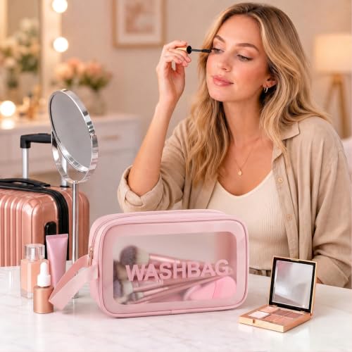 HGHDBT Pink Makeup Brushes Set - 70Pcs Professional Foundation & Eye Brush Kit in Case