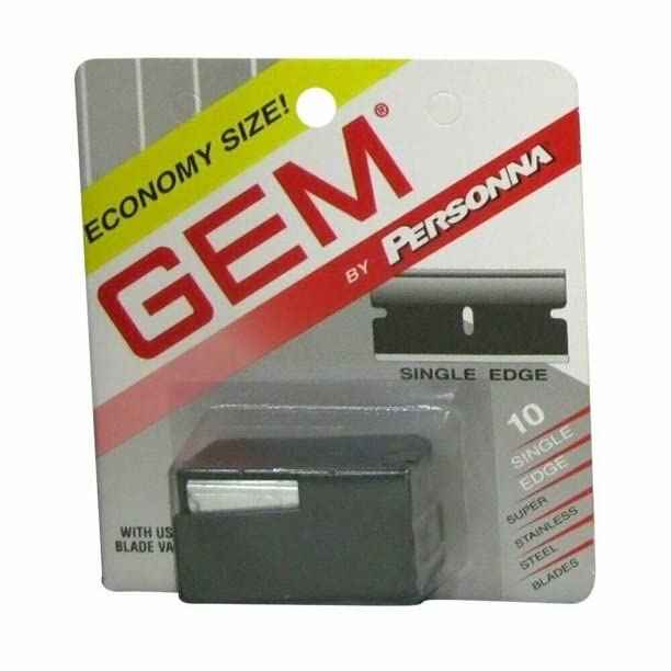 Gem Super Stainless Steel Single Edge Blades 10 Each (Pack of 2)