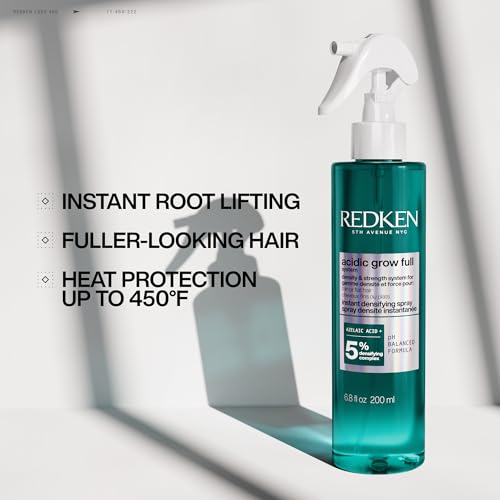 Redken Acidic Grow Full Instant Densifying Spray - Lightweight Root-Lift Hair Spray for Fuller, Thicker-Looking Hair, With Azelaic Acid, Heat Protection up to 450¡ÆF