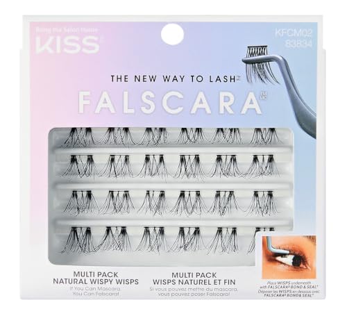 Kiss Falscara Natural Wispy Lashes Multi-Pack (2 Pairs)