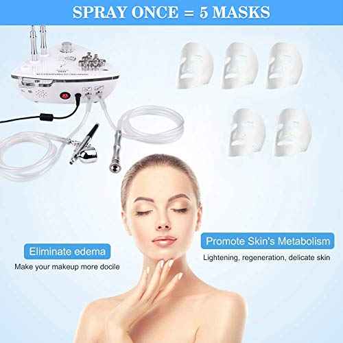 Beauty Star Diamond Microdermabrasion Machine with Spray Gun, Professional Home Use Facial Beauty Salon Equipment Strong Suction Power 65-68cmhg