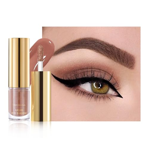 Warm Apricot Shimmer Metallic Eyeshadow - Longwear Cream Formula