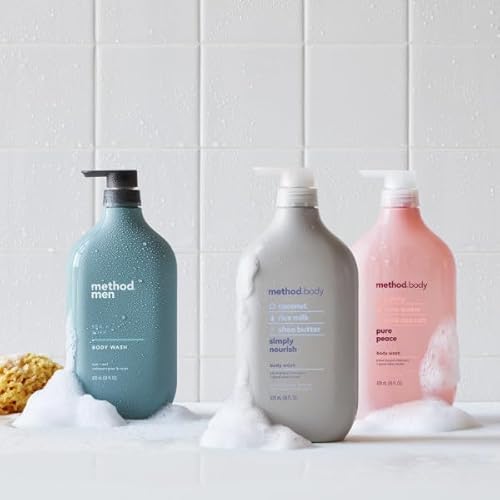 Method Body Wash Sampler Variety (Pure Peace, Sea & Surf, & Simply Nourish) (Simply Nourish + Pure Peace + Sea + Surf (Body Wash))