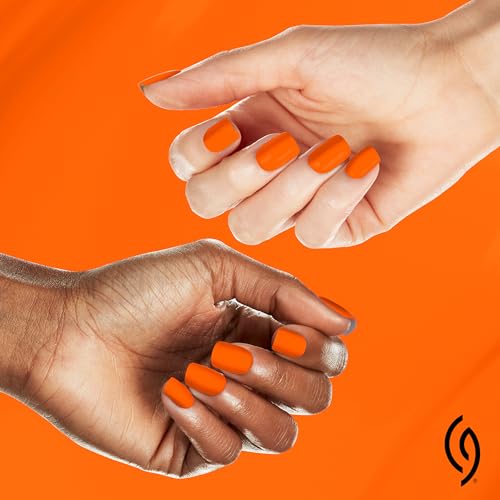 China Glaze Orange Knockout Neon Nail Polish – 0.5 fl oz