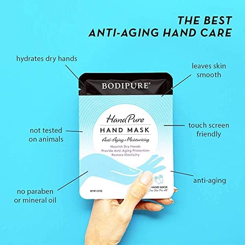 Bodipure HandPure Moisturizing Anti-Aging Hand Mask Gloves - 12 Pack
