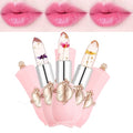 Crystal Flower Jelly Lipstick Set, 3Pc Temperature Color-Change
