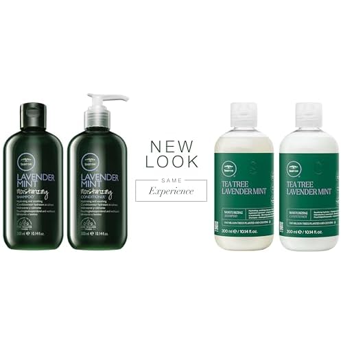 Tea Tree Lavender Mint Shampoo and Conditioner Set, Hydrates + Soothes, For Coarse + Dry Hair, 10.14 fl. oz., Set