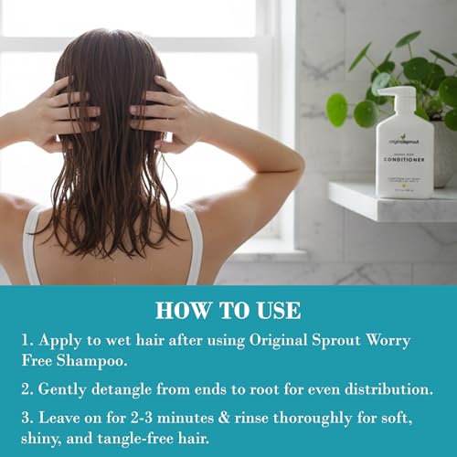 Original Sprout Worry Free Conditioner 10 fl oz - Gentle, Plant-Based Hair Care