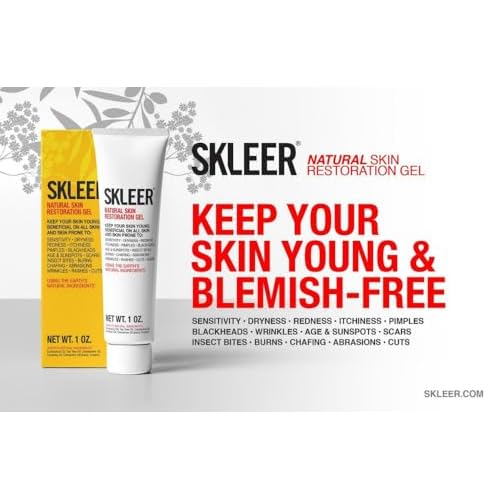 Natural Skin Restoration Gel - All Skin Types - For Better Looking Skin (1 Ounce (Pack of 1))