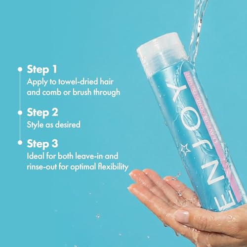 Enjoy Leave In Conditioner - Eliminates Frizz Cleansing Moisturizing Smoothing - Sulfate Free For Thick Coarse or Curly Hair (10.1 Fl Oz) | Dual-use formula, Essential moisture, Instant detangling, Luminous shine, Sealing pH balance, Weightless results