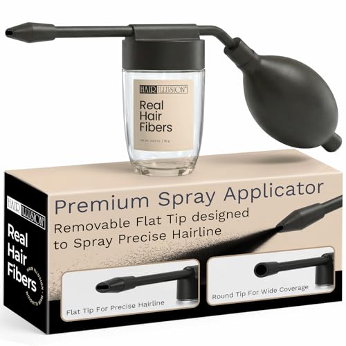 Hair Illusion Spray Applicator Flat Tip for Precise Hairline