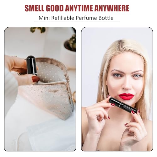 Travel Perfume Atomizer Bottle - Refillable 5ml Spray, 6PCS