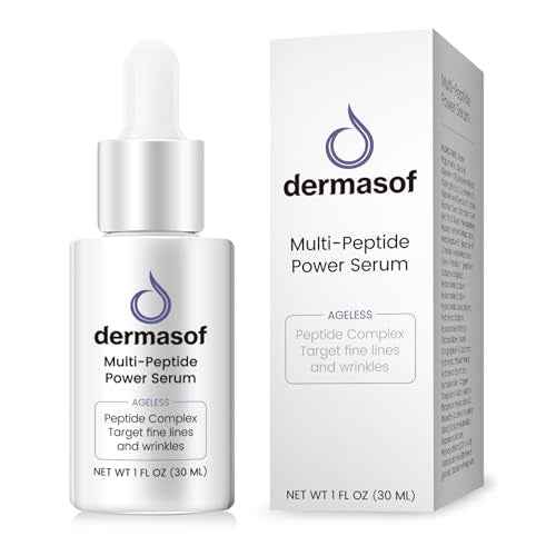 Dermasof Multi Peptide Power Serum for Face with Copper Peptides, Anti Aging, Firming and Lifting, Reduce Fine Lines and Wrinkles, Boost Collagen, Hydration, Barrier Repair, For All Skin Types 30mL
