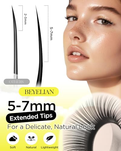 BEYELIAN 0.05 C Curl 12mm Matte Lash Extensions Volume