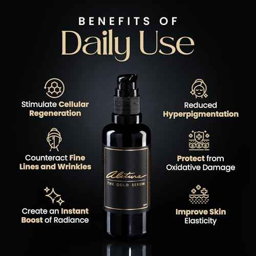 Alitura Anti-Aging Peptide & Collagen Gold Serum for Face ? with Vitamin A, CoQ10 & Astaxanthin ? Korean-Inspired Hydrating Serum for Wrinkles, Radiance & Firmness ? 100ml