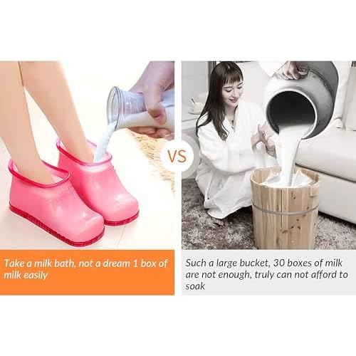 Movable Foot Soaker, Portable Feet Soaking Tub Massage Foot Bath Shoes, Bath Massager Basin Pedicure Feet Spa Shoes for Thermal Massage to Promote Blood Circulation (Large, Blue)