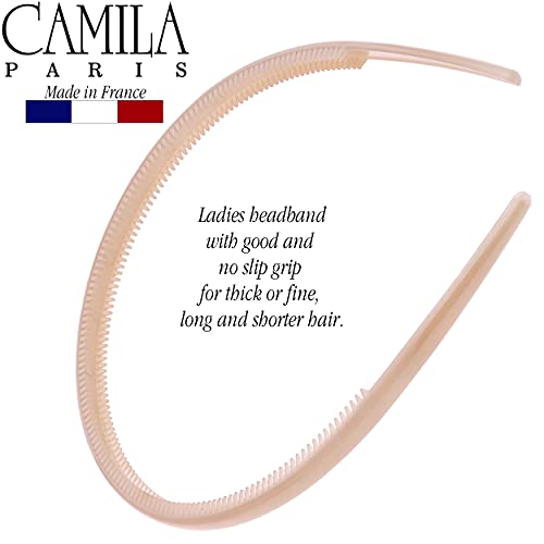 French Fashion Headband for Women - Flexible No Slip Hair Accessory, Made in France