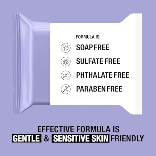 Equate Night-Time Soothing Makeup Remover Wipes, 40 Count, 2 Pack
