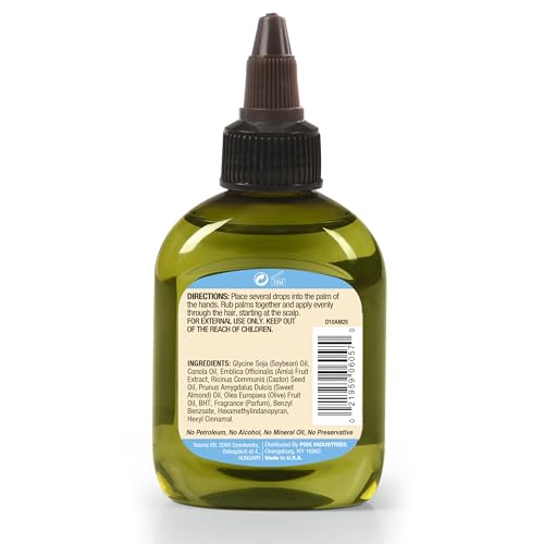 Difeel Amla Hair Oil - Travel Size 2.5 oz for Growth & Strength