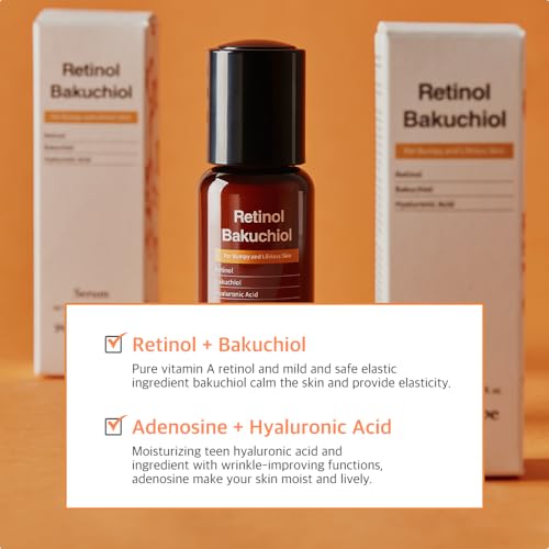 Papa Recipe Retinol Bakuchiol Face Serum(1.01fl oz/30ml) - Vitamin A Serum for Face, Soothing, Firming & Hydrating Skin with Bakuchiol, 10 Hyaluronic Acids, Korean Skin Care, Lightweight & Non-Sticky