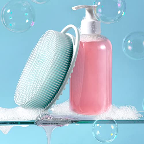 Freeman Premium Silicone Body Scrubber, Exfoliating & Massaging, Double Sided Silicone Scrubber, Durable & More Hygienic Than Loofah, for Men & Women, Cruelty-Free Shower & Bath Accessory, 1 Count