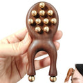 Sandalwood Y-Shaped Facial Roller with 12 Brass Beads