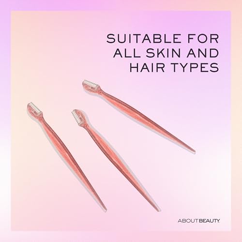 Facial Razor & Eyebrow Shaper - 3 Pack for Smooth Skin